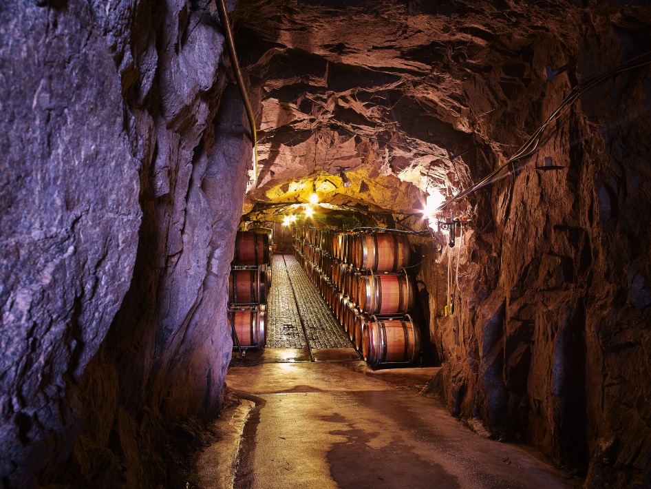Entering underground cave